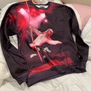 Stripper sloth sweatshirt